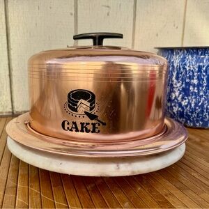 VTG - Westbend - Copper Cake Platter - locking lid